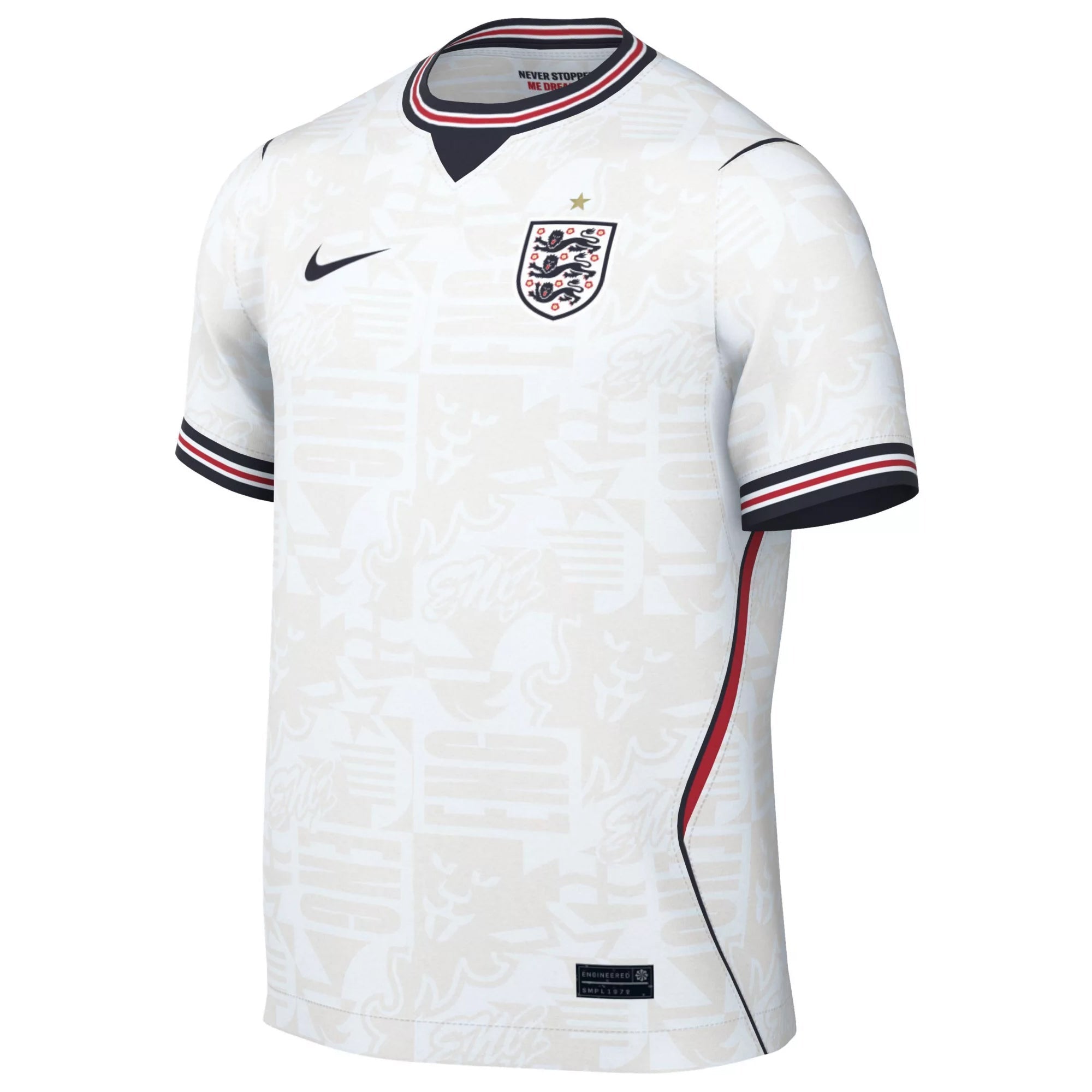Nike Men's England Home Stadium Jersey 2026 (White/Obsidian)