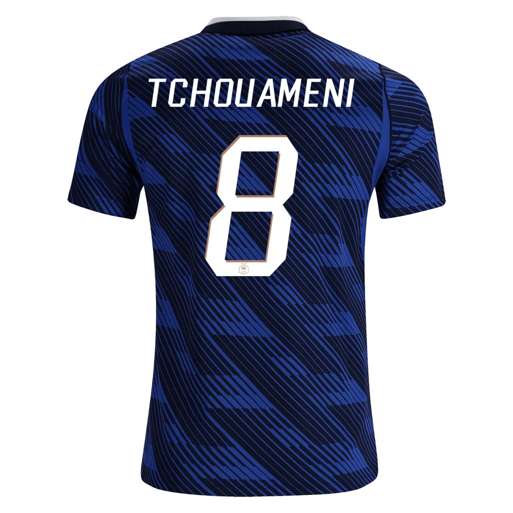 Nike Men's France Aurélien Tchouaméni Home Stadium Jersey 2026 (Game Royal/Metallic Copper)