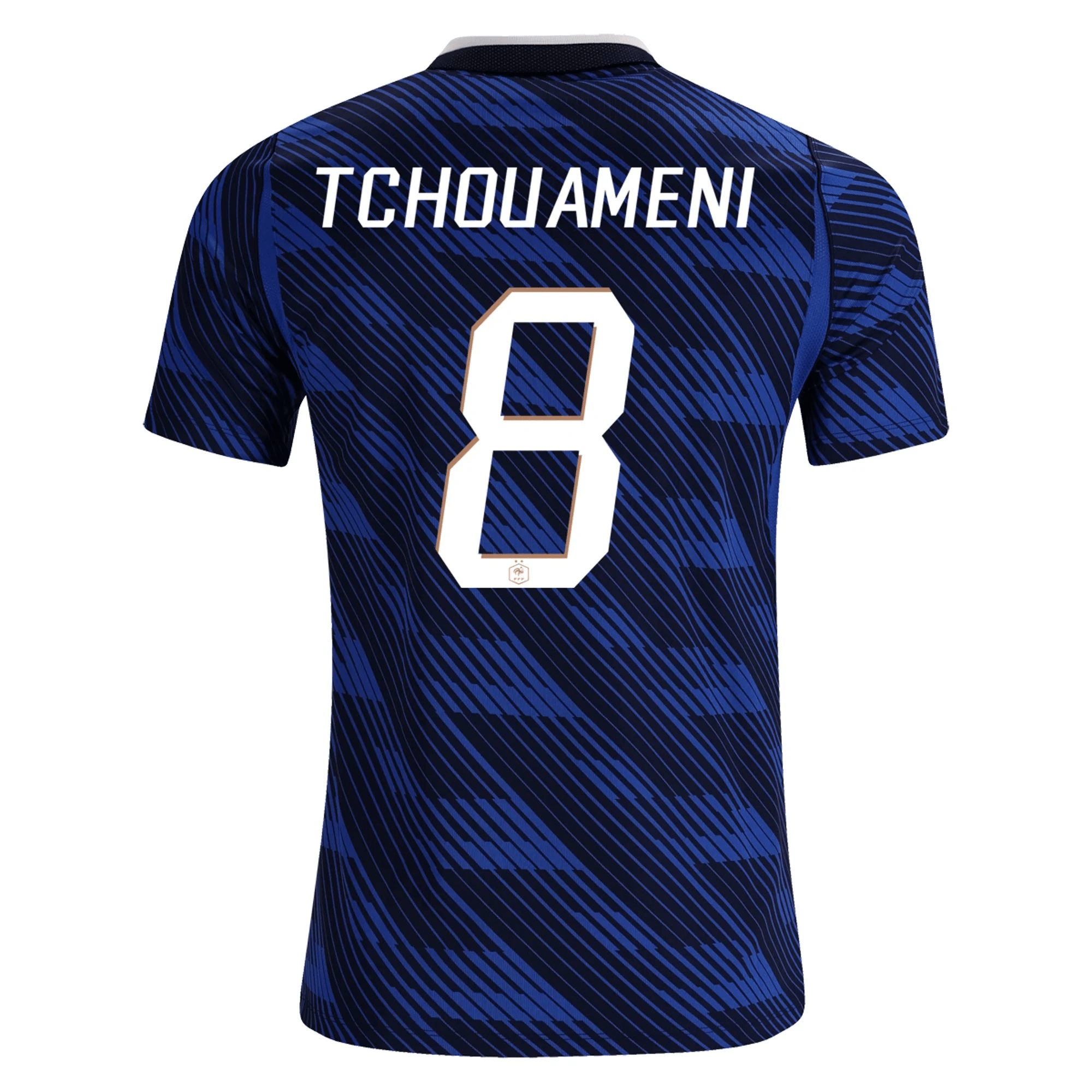 Nike Men's France Aurélien Tchouaméni Home Stadium Jersey 2026 (Game Royal/Metallic Copper)
