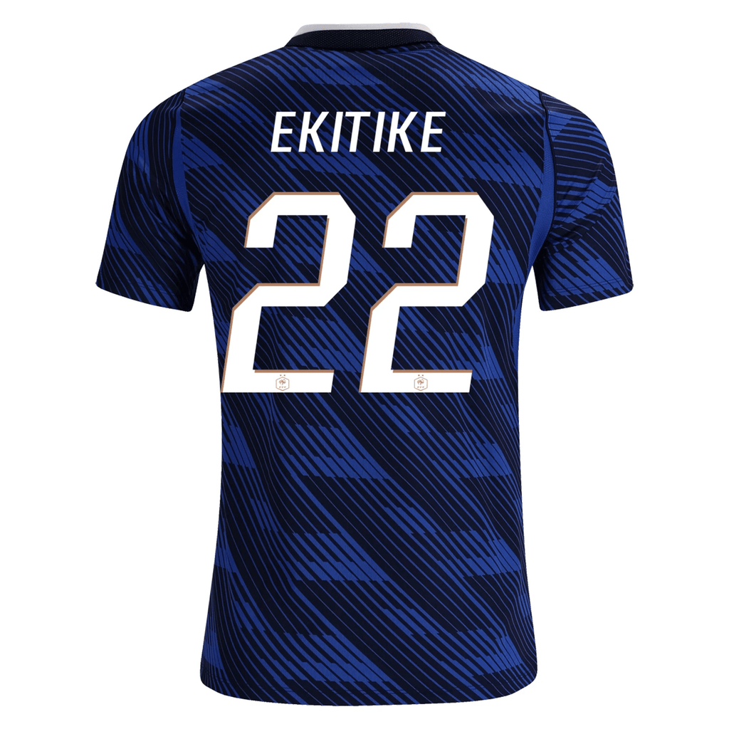 Nike Men's France Hugo Ekitike Home Stadium Jersey 2026 (Game Royal/Metallic Copper)