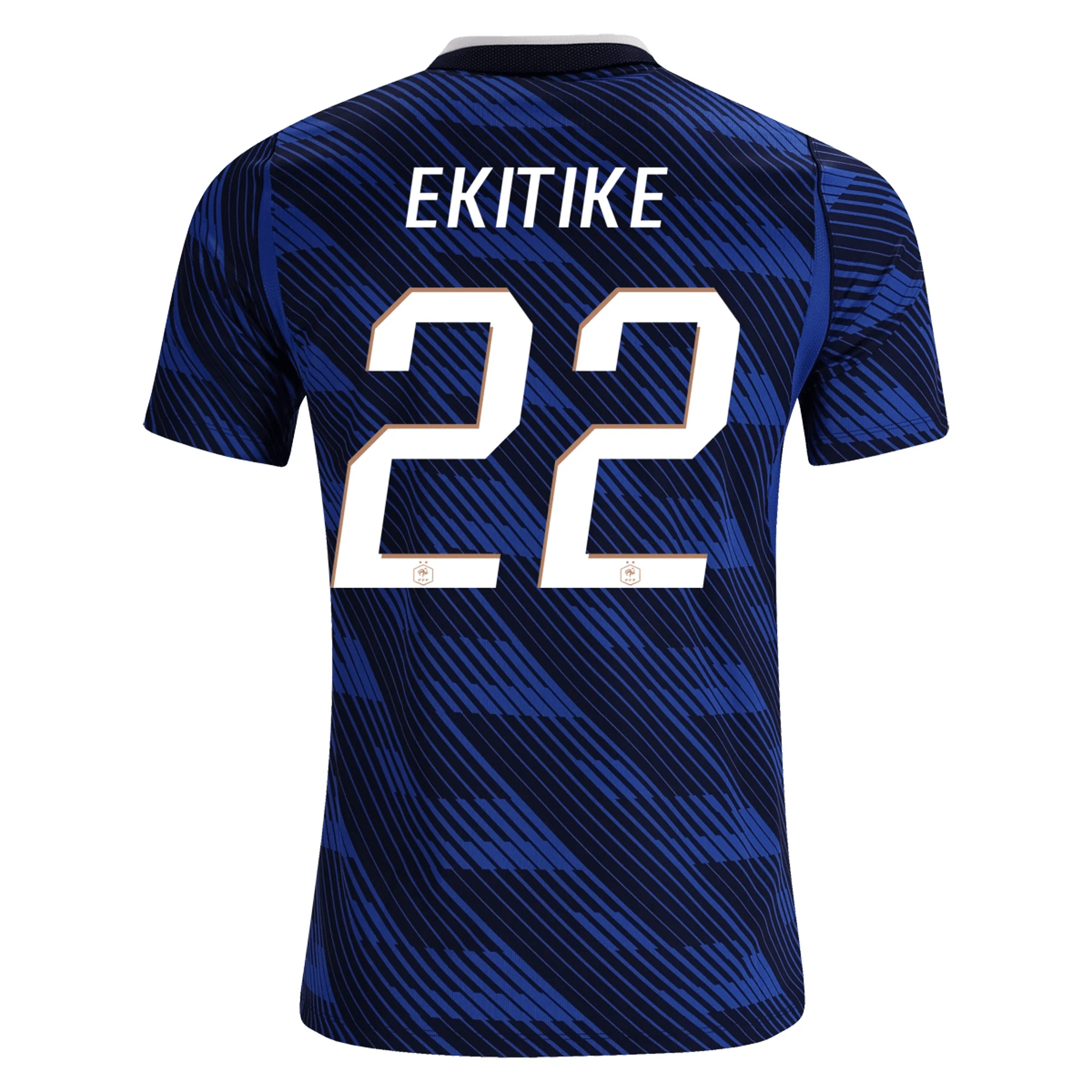 Nike Men's France Hugo Ekitike Home Stadium Jersey 2026 (Game Royal/Metallic Copper)