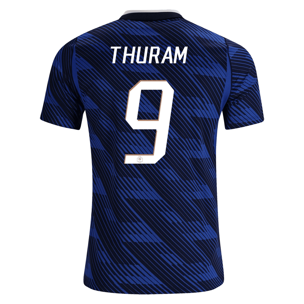 Nike Men's France Marcus Thuram Home Stadium Jersey 2026 (Game Royal/Metallic Copper)