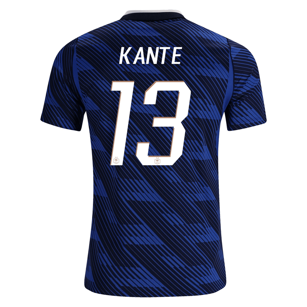 Nike Men's France N'Golo Kanté Home Stadium Jersey 2026 (Game Royal/Metallic Copper)