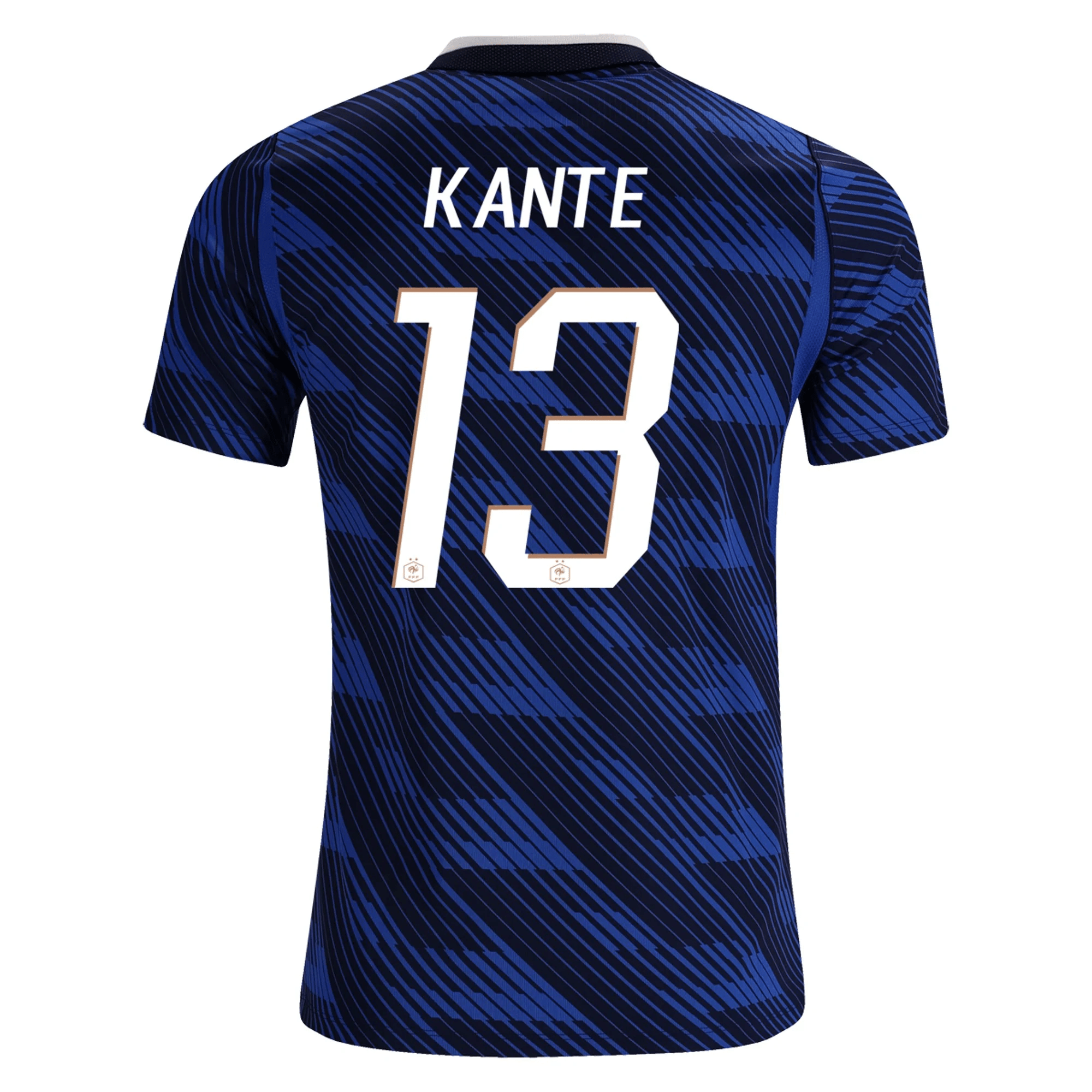 Nike Men's France N'Golo Kanté Home Stadium Jersey 2026 (Game Royal/Metallic Copper)