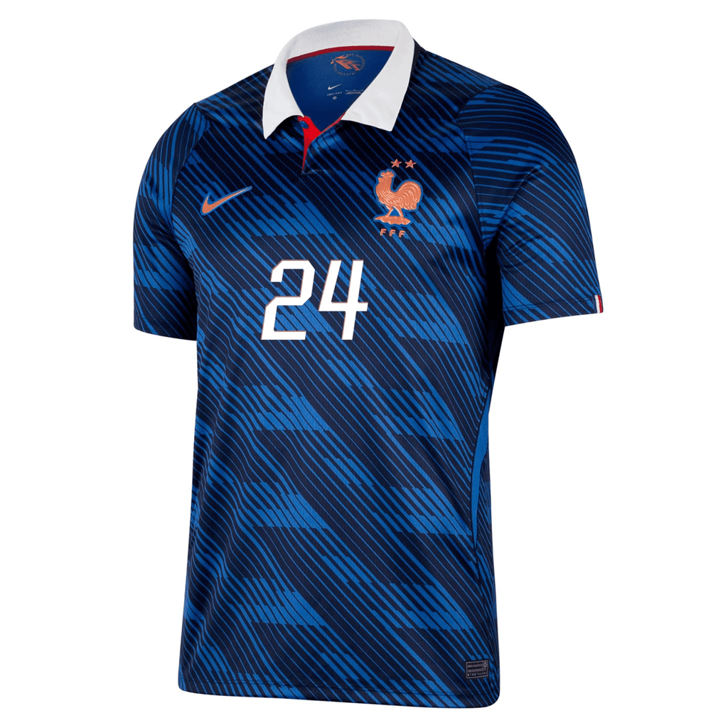 Nike Men's France Rayan Cherki Home Stadium Jersey 2026 (Game Royal/Metallic Copper)