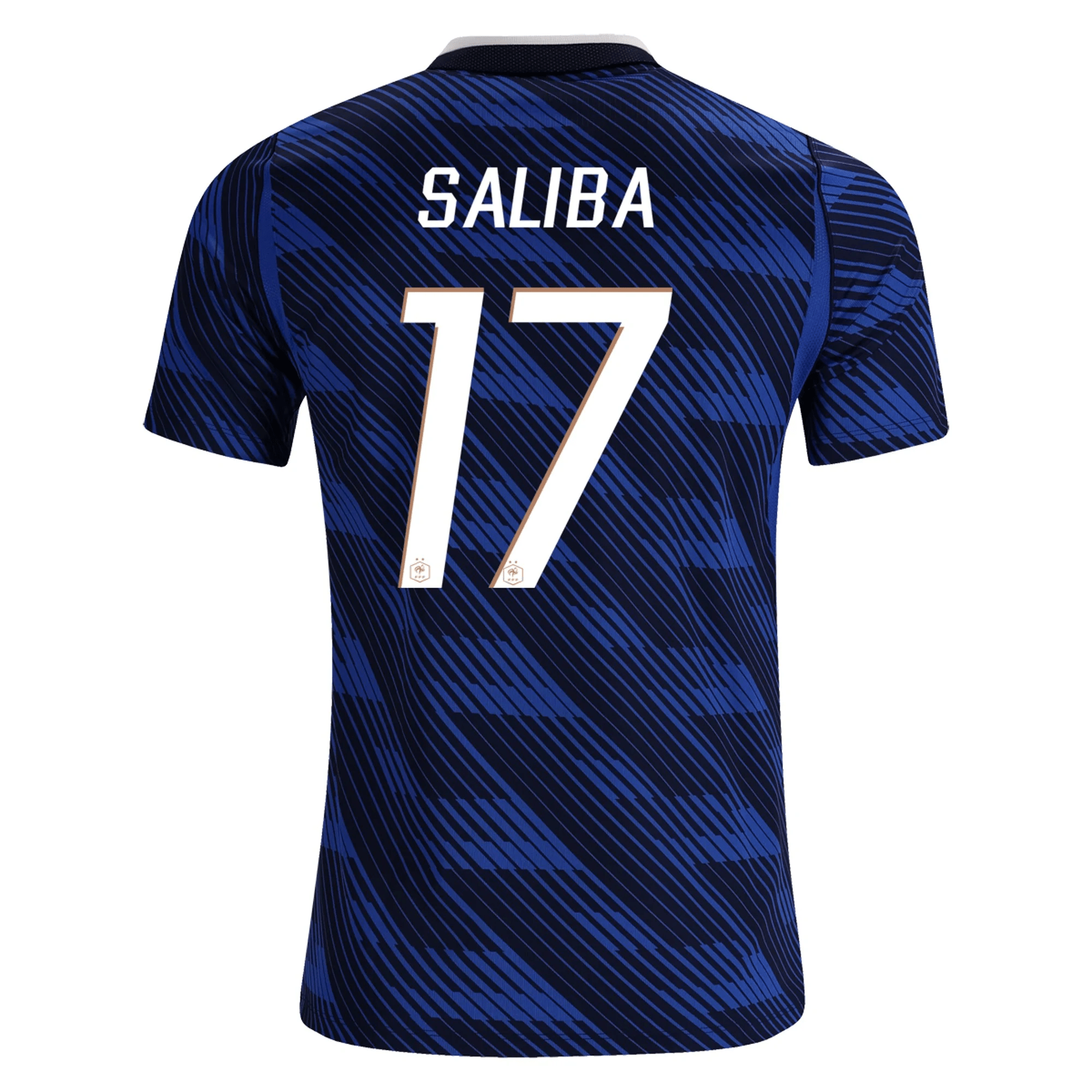 Nike Men's France William Saliba Home Stadium Jersey 2026 (Game Royal/Metallic Copper)