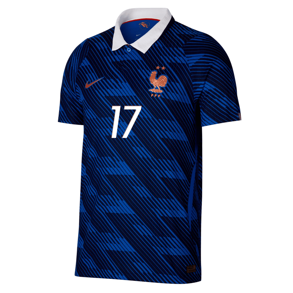 Nike Mens France William Saliba Match Authentic Home Jersey 2026 (Game Royal/Metallic Gold)
