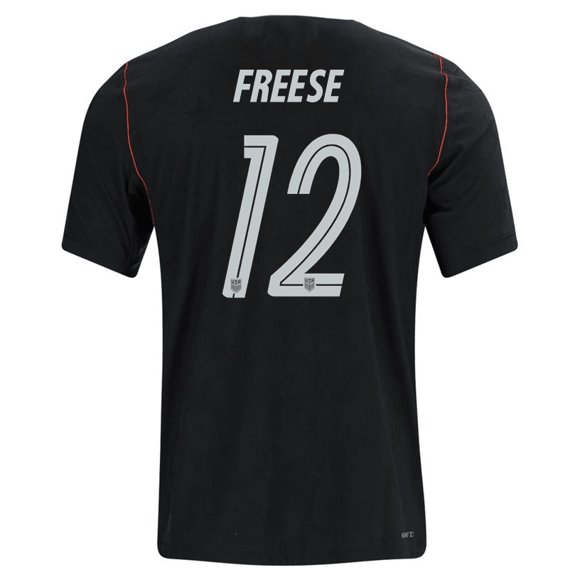 Nike Mens Freese United States Away Stadium Jersey 2026 (Dark Obsidian/Pure Platinum)