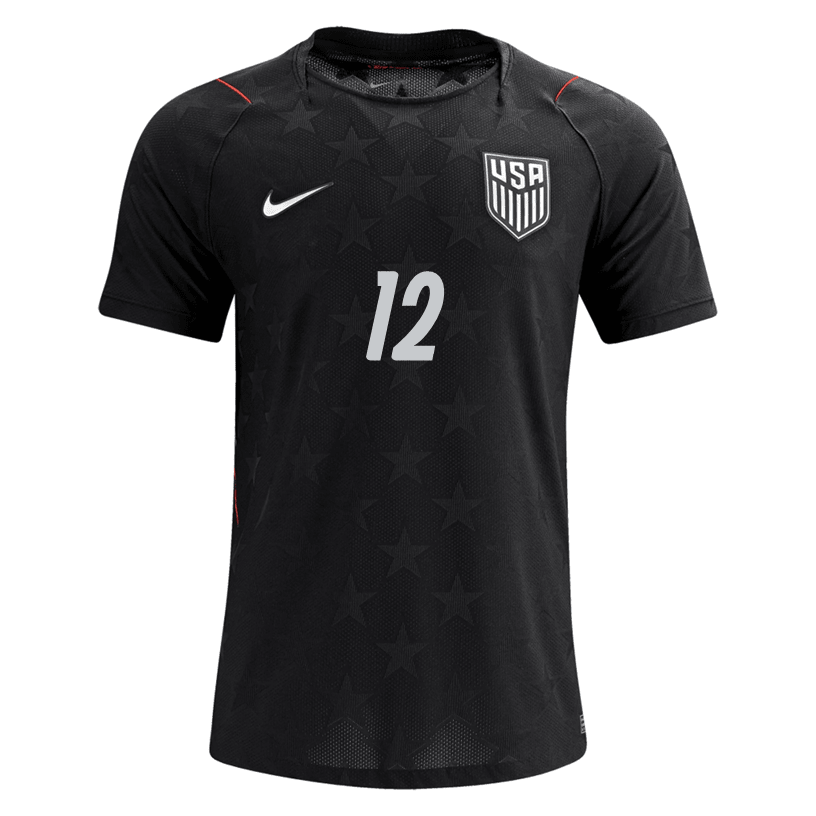 Nike Men's Freese United States Match Authentic Away Jersey 2026 (Dark Obsidian/Pure Platinum)