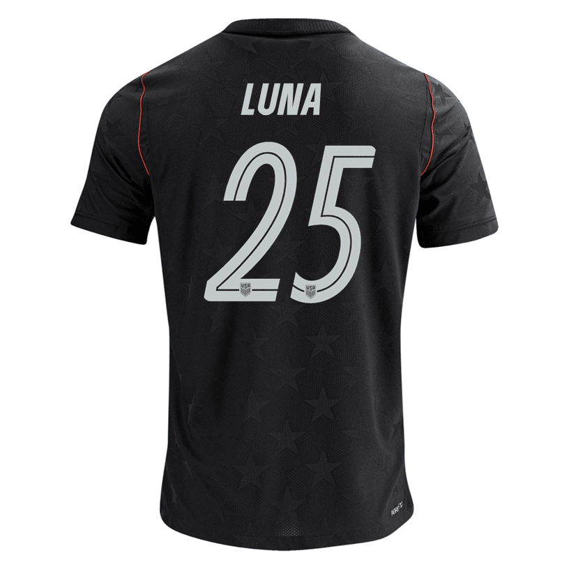 Nike Men's Luna United States Match Authentic Away Jersey 2026 (Dark Obsidian/Pure Platinum)