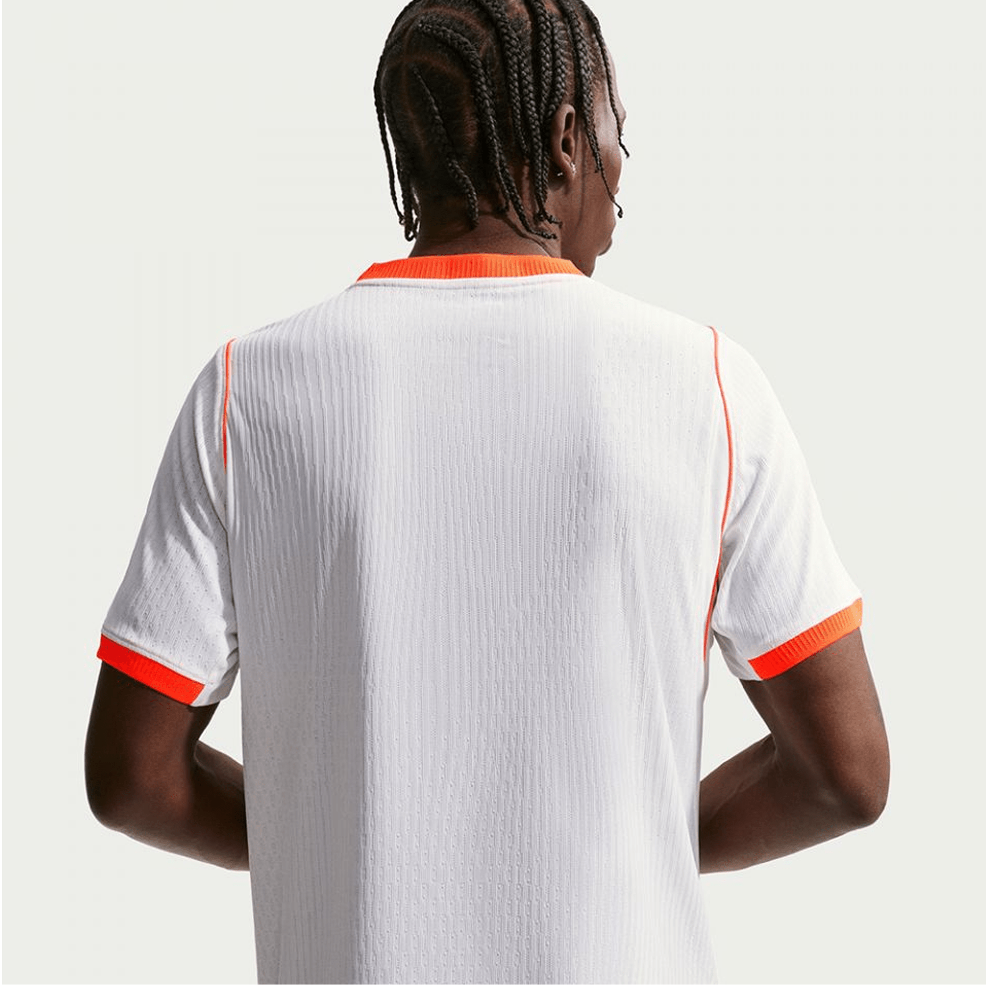 Nike Mens Netherlands Tijjani Reijnders Match Authentic Away Jersey 2026 (White/Hyper Crimson)