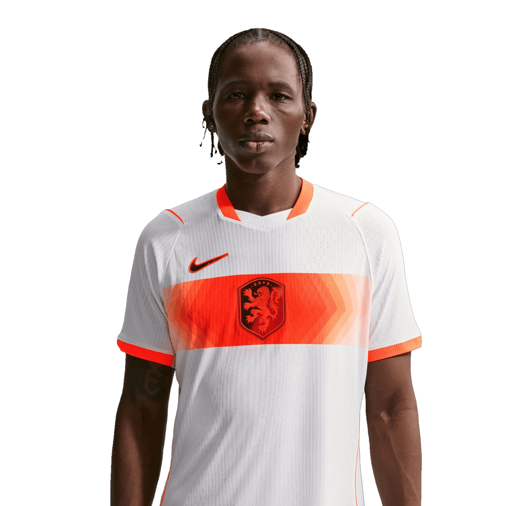 Nike Mens Netherlands Tijjani Reijnders Match Authentic Away Jersey 2026 (White/Hyper Crimson)