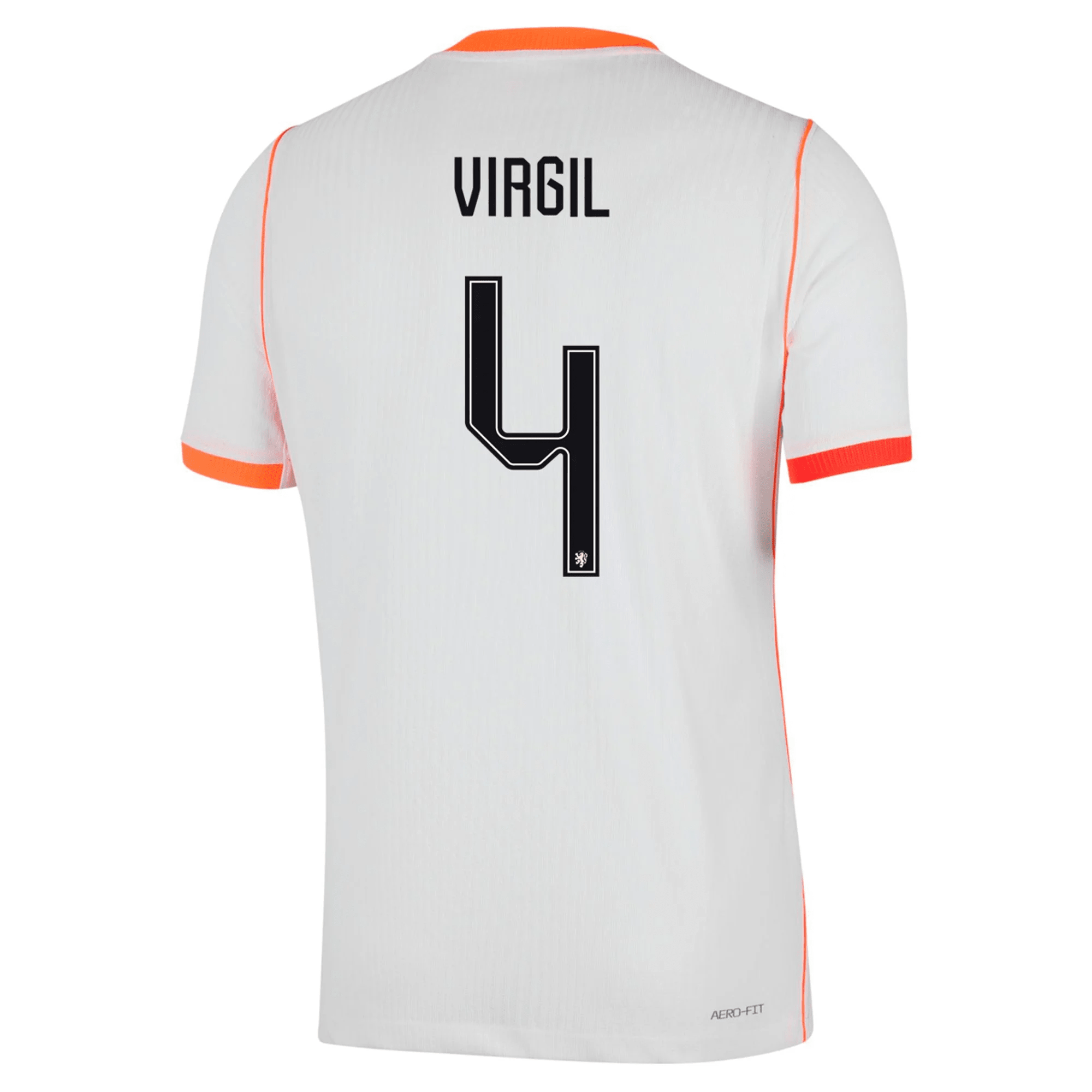 Nike Mens Netherlands Virgil Van Dijk Match Authentic Away Jersey 2026 (White/Hyper Crimson)