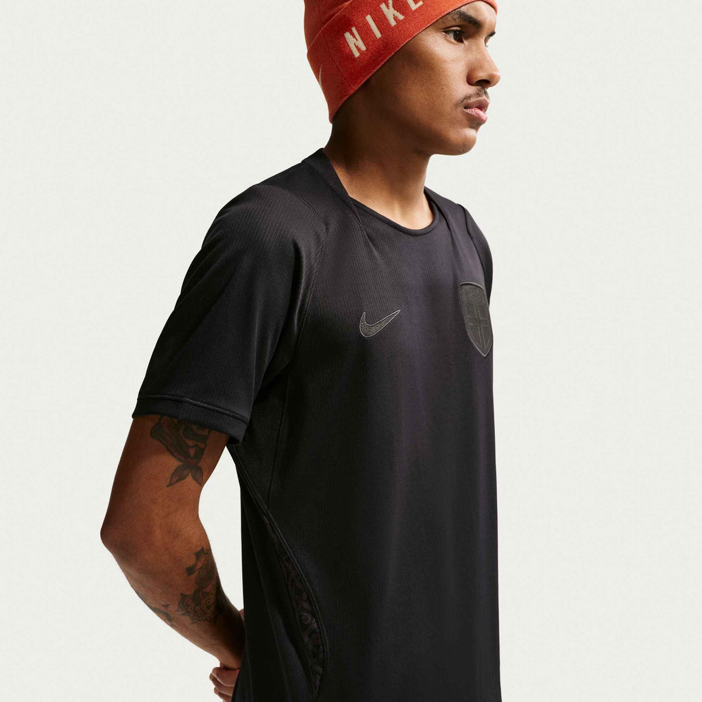 Nike Men's Norway 2026 Away Stadium Jersey (Black/Black)