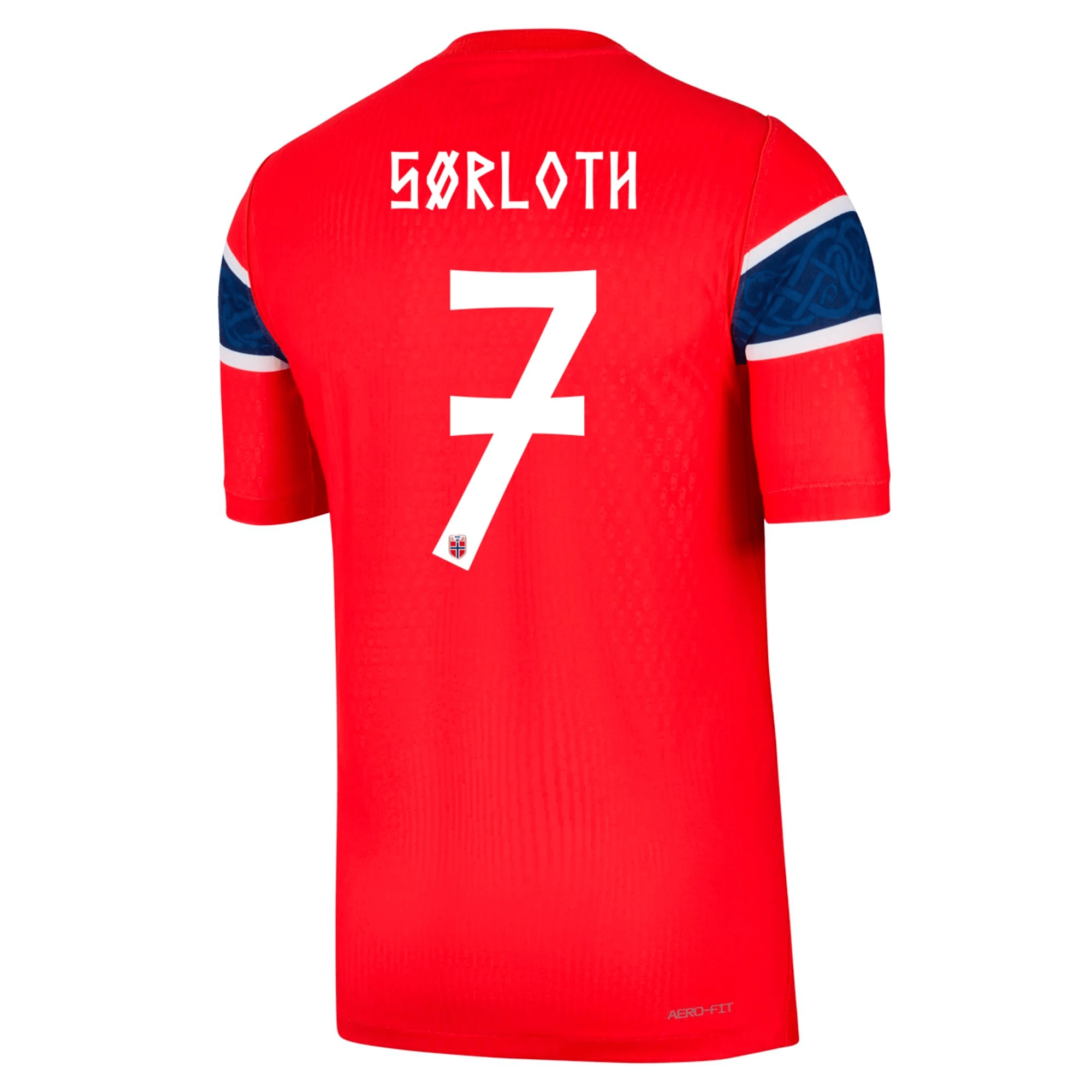 Nike Mens Norway Alexander Sørloth Match Authentic Home Jersey 2026 (Chile Red/White)