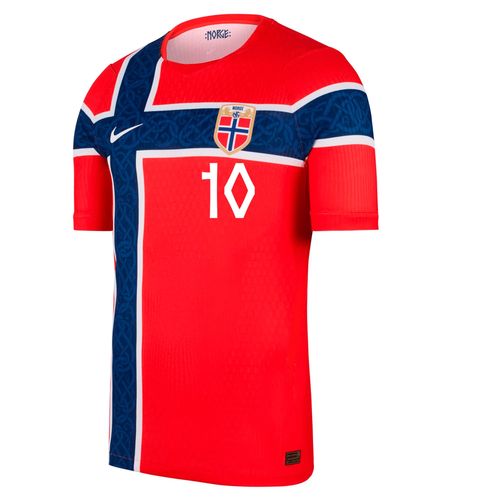 Nike Mens Norway Martin Ødegaard Match Authentic Home Jersey 2026 (Chile Red/White)