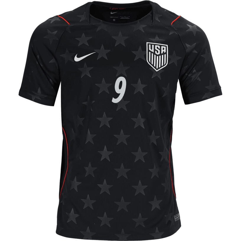 Nike Mens Pepi United States Away Stadium Jersey 2026 (Dark Obsidian/Pure Platinum)