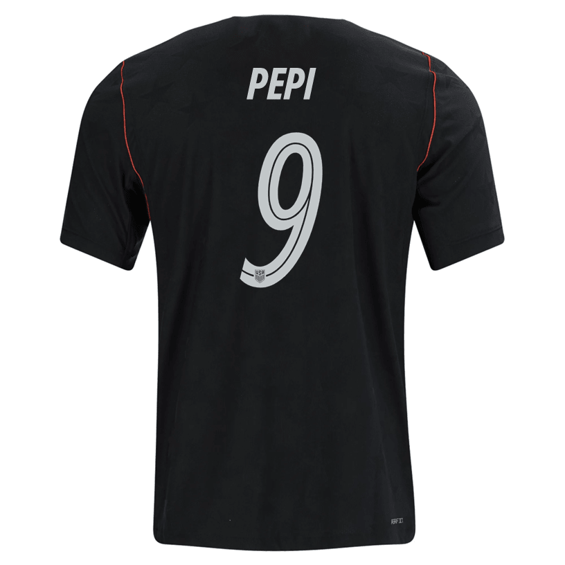 Nike Mens Pepi United States Away Stadium Jersey 2026 (Dark Obsidian/Pure Platinum)