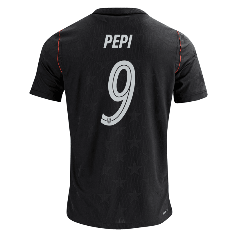 Nike Men's Pepi United States Match Authentic Away Jersey 2026 (Dark Obsidian/Pure Platinum)