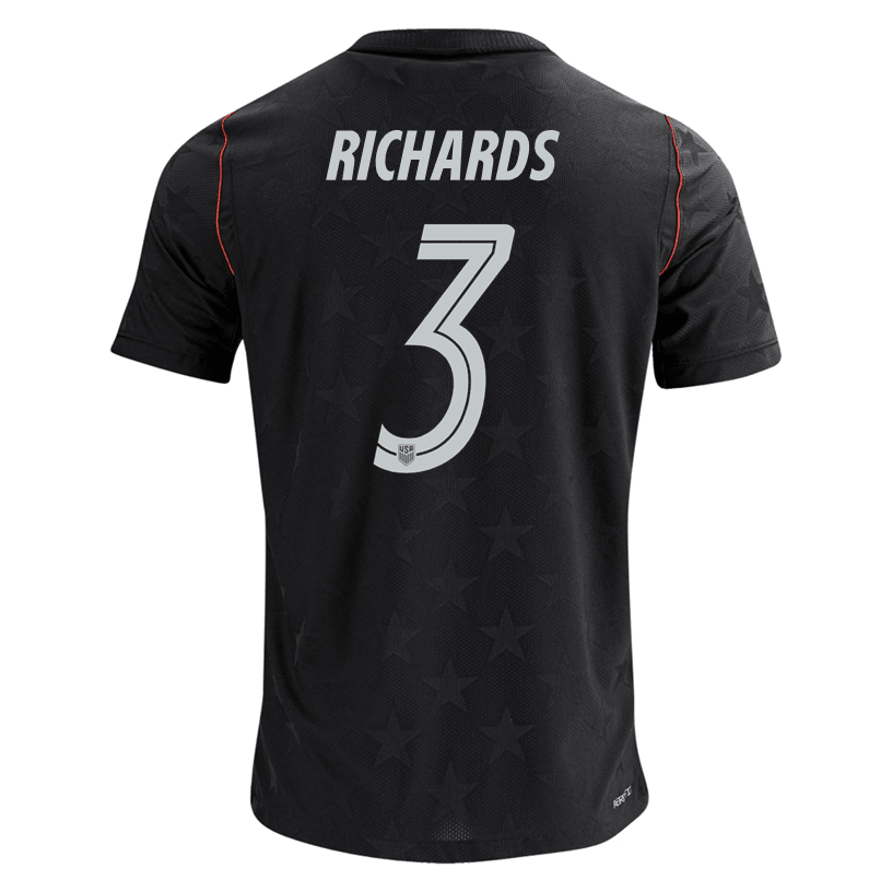 Nike Men's Richards United States Match Authentic Away Jersey 2026 (Dark Obsidian/Pure Platinum)