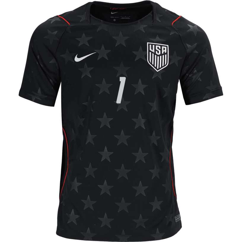 Nike Mens Turner United States Away Stadium Jersey 2026 (Dark Obsidian/Pure Platinum)