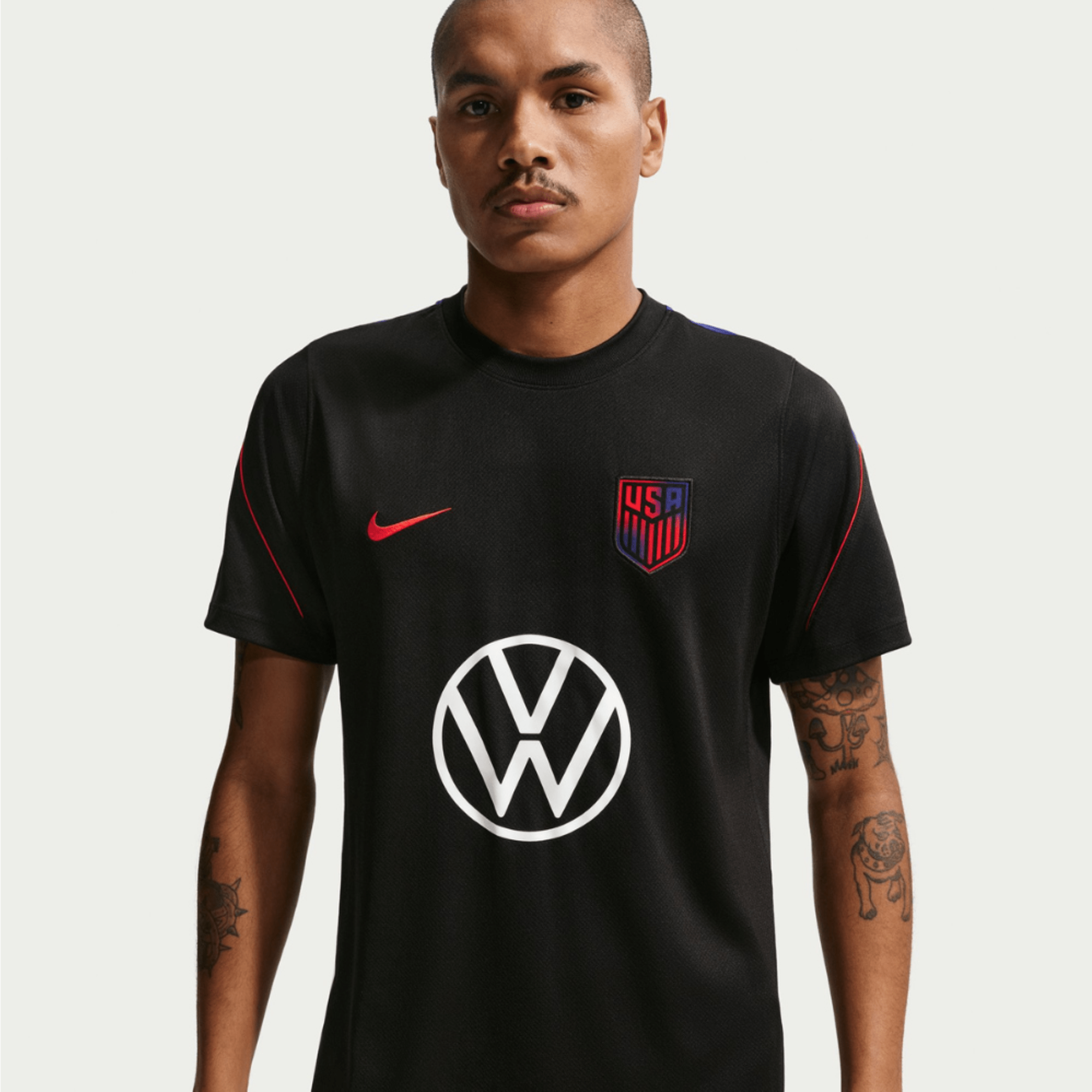 Nike Mens United States Strike Jersey 2026 (Black/Red)