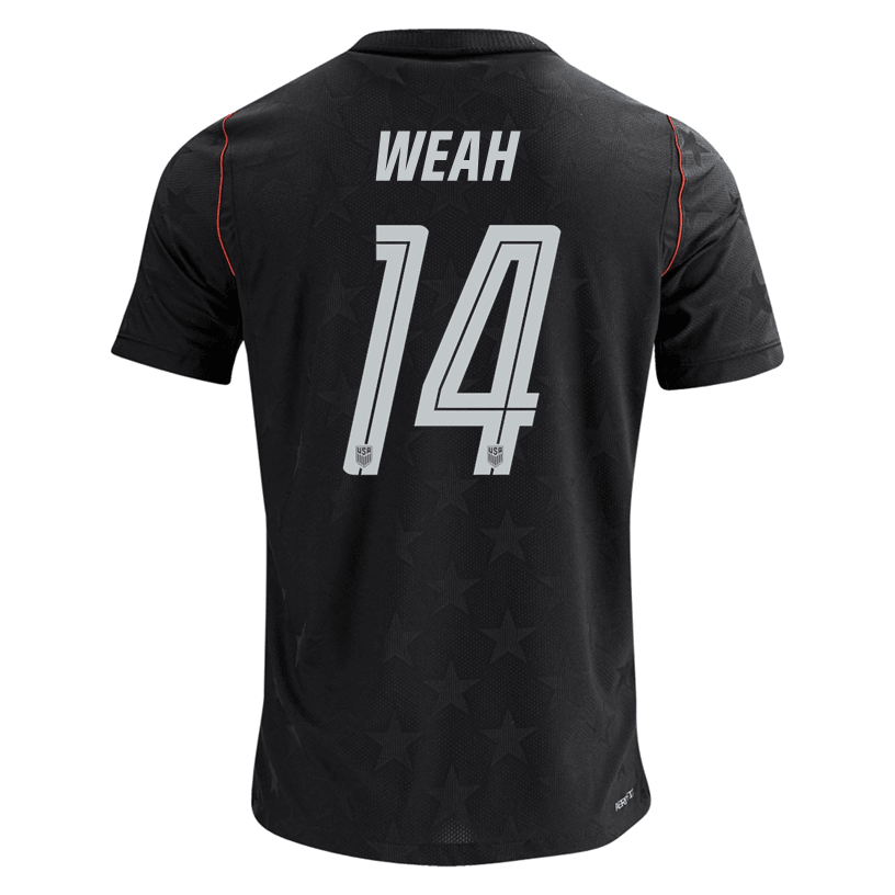 Nike Men's Weah United States Match Authentic Away Jersey 2026 (Dark Obsidian/Pure Platinum)