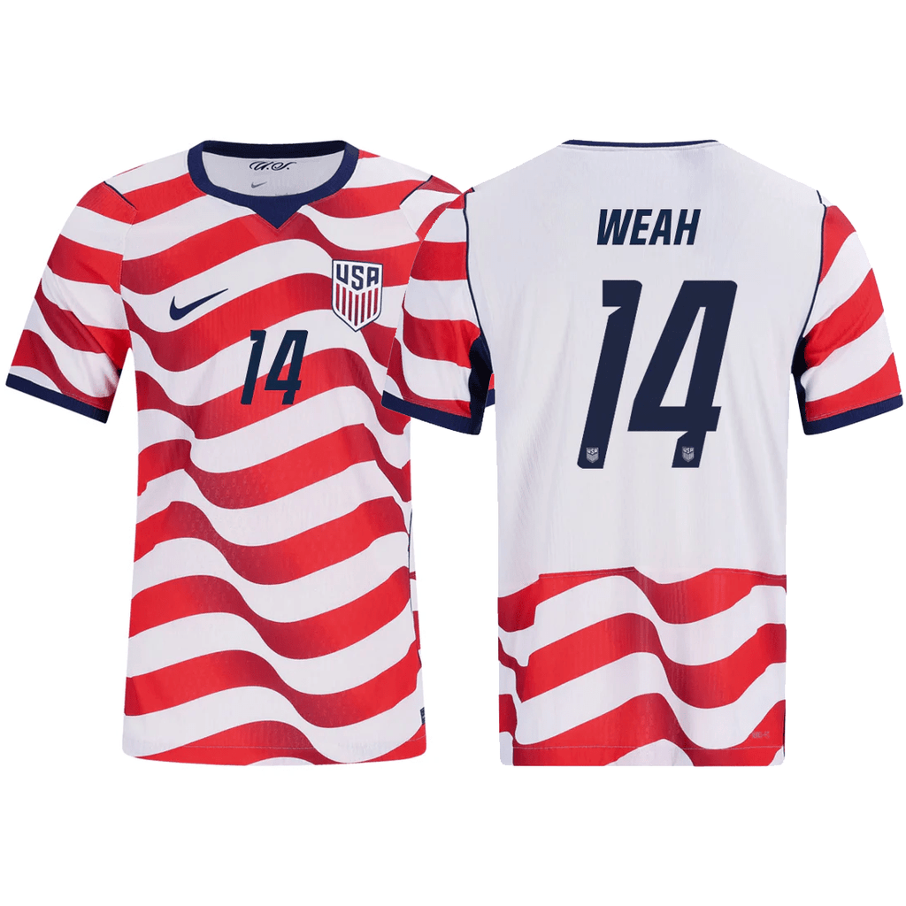 Nike Mens Weah United States Match Authentic Home Jersey 2026 (Sail/Midnight Navy)