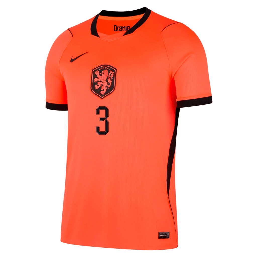 Nike Netherlands Jurrien Timber Home Jersey 2026 (Hyper Crimson/Black)