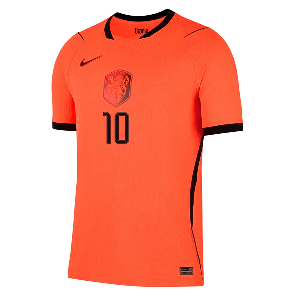 Nike Netherlands Memphis Depay Match Authentic Home Jersey 2026 (Hyper Crimson/Black)