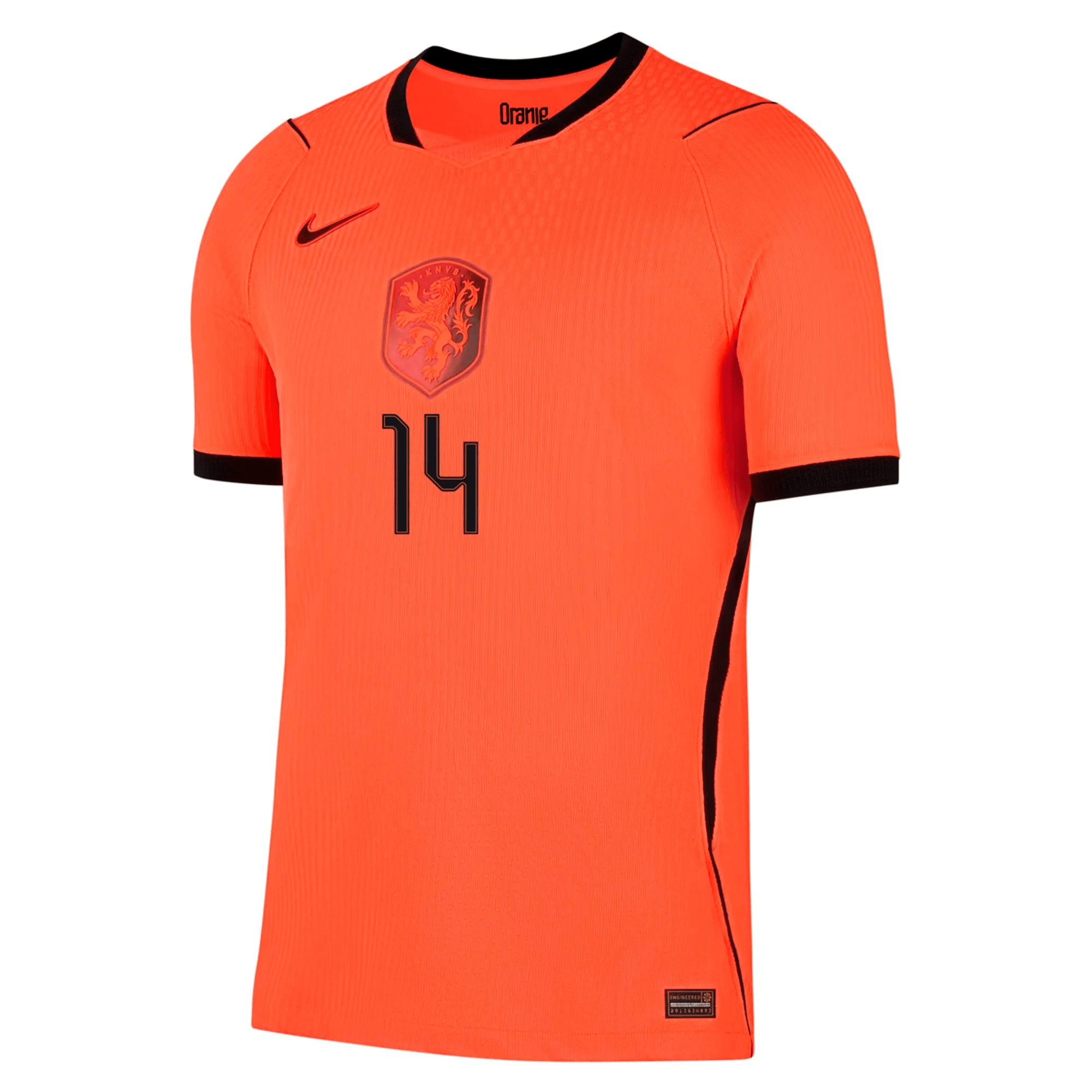 Nike Netherlands Tijjani Reijnders Match Authentic Home Jersey 2026 (Hyper Crimson/Black)