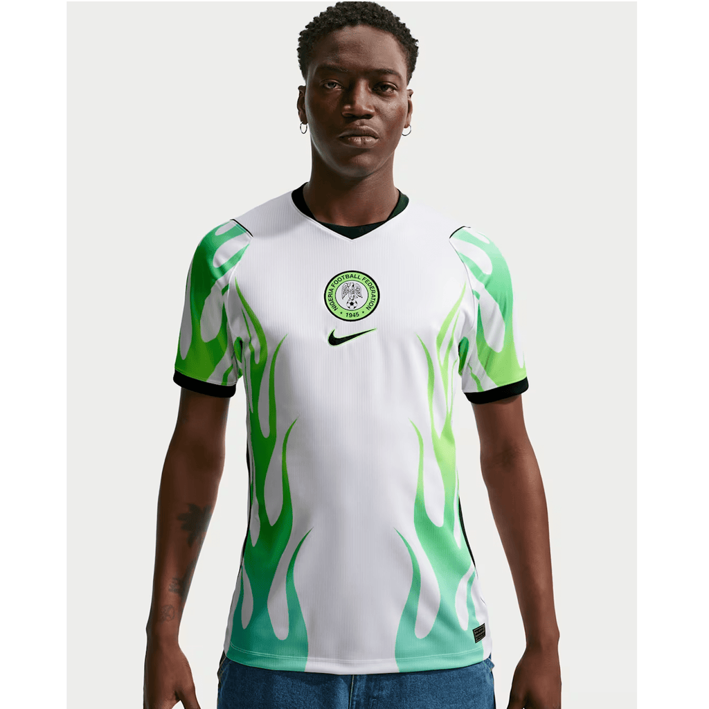Nike Nigeria Away Jersey 2026 (White/Green Glow/Black)
