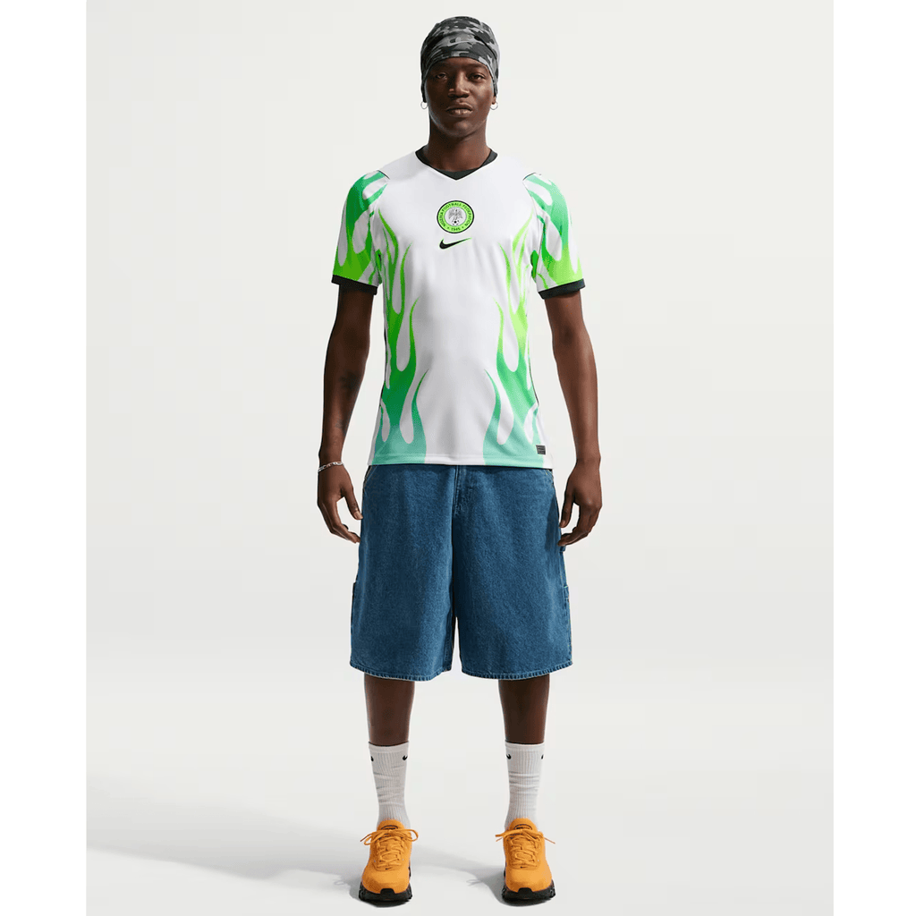Nike Nigeria Away Jersey 2026 (White/Green Glow/Black)