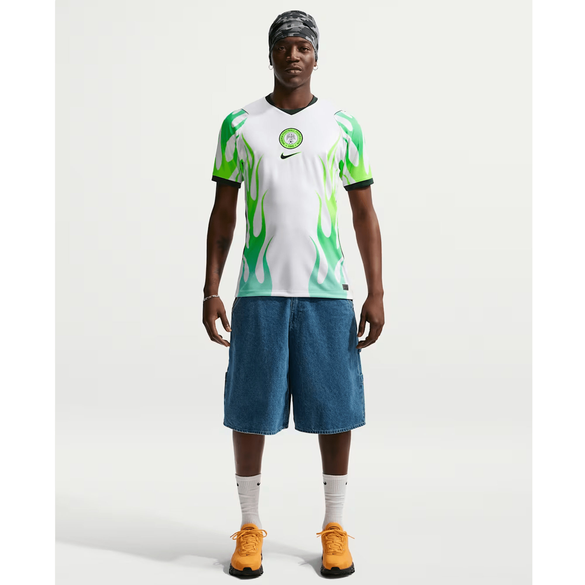 Nike Nigeria Away Jersey 2026 (White/Green Glow/Black)
