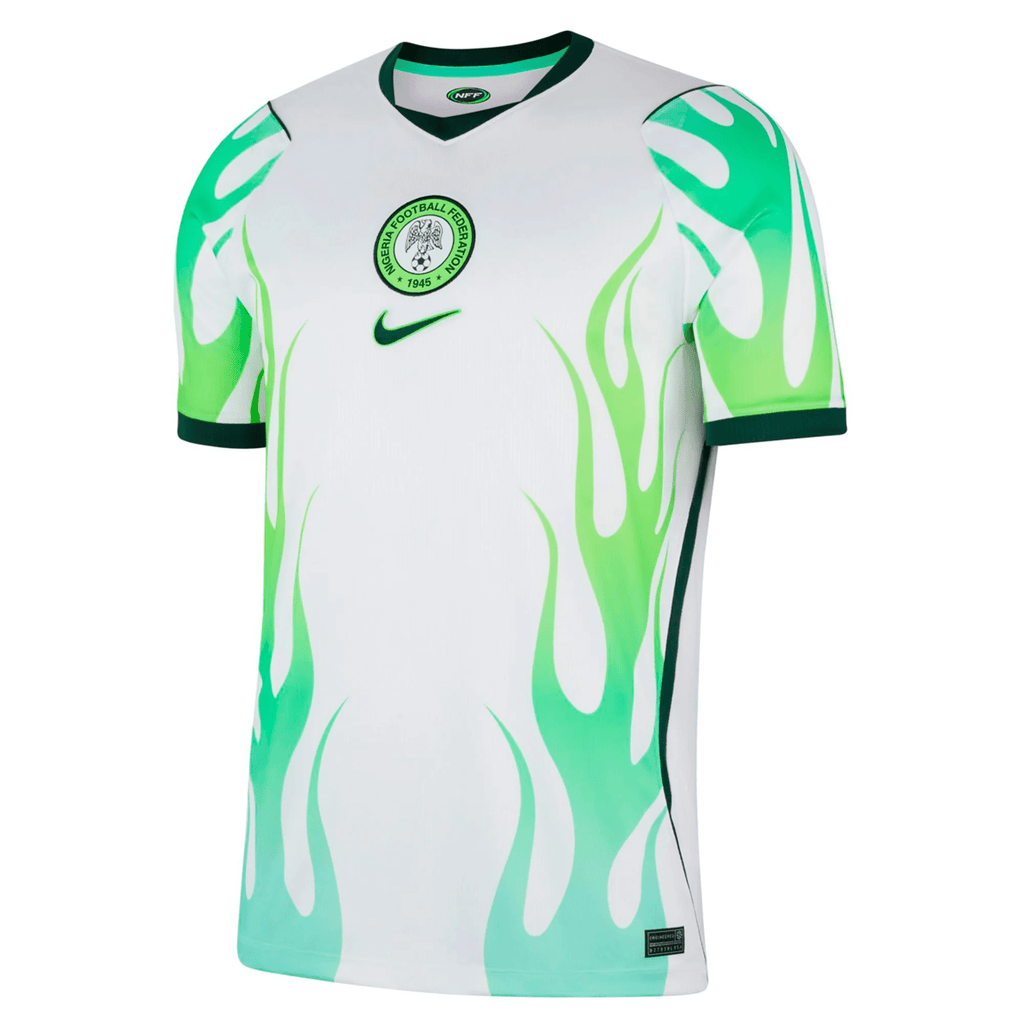 Nike Nigeria Away Jersey 2026 (White/Green Glow/Black)