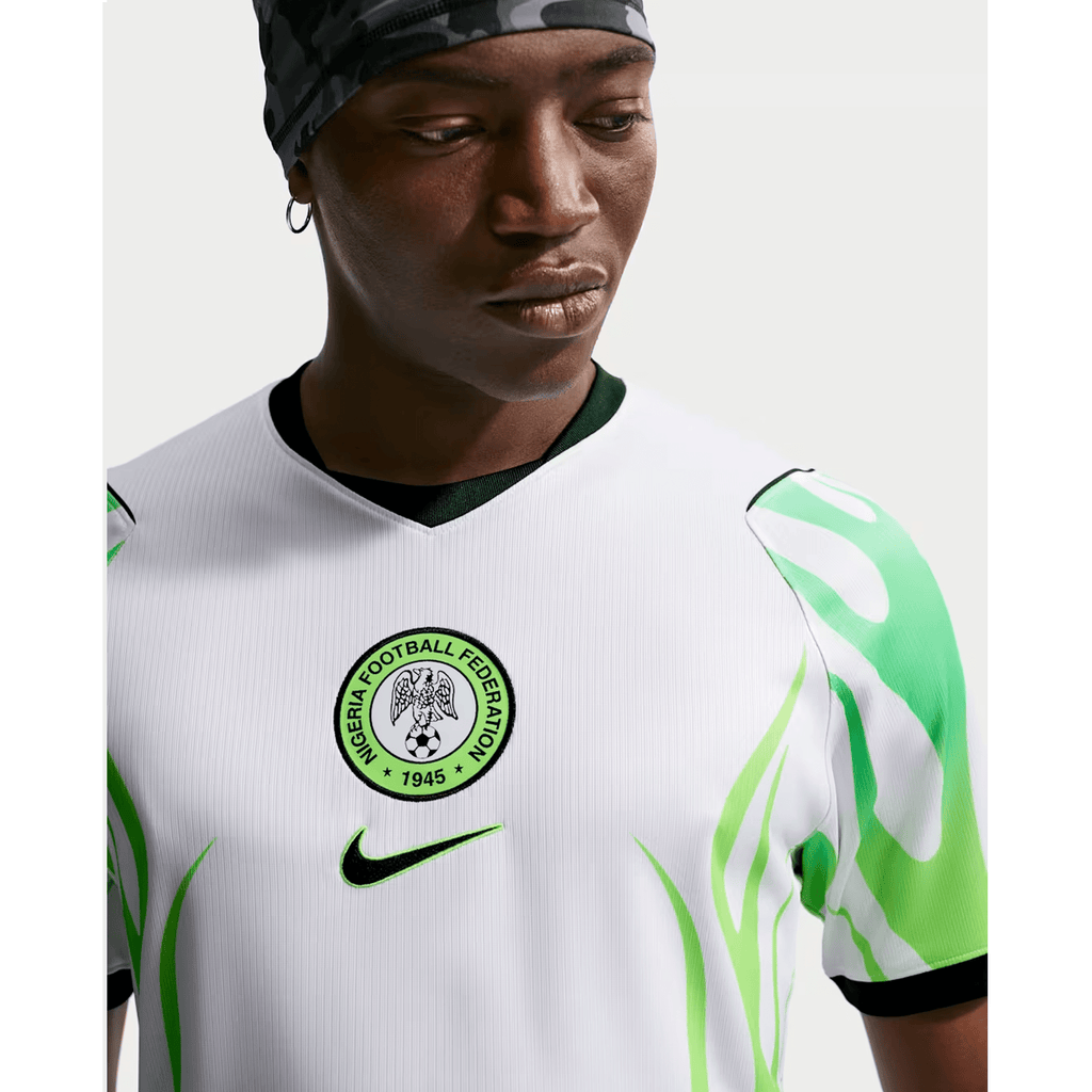 Nike Nigeria Away Jersey 2026 (White/Green Glow/Black)