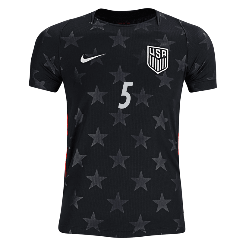 Nike Youth A. Robinson United States Away Stadium Jersey 2026 (Dark Obsidian/Pure Platinum)