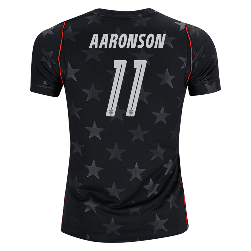 Nike Youth Aaronson United States Away Stadium Jersey 2026 (Dark Obsidian/Pure Platinum)