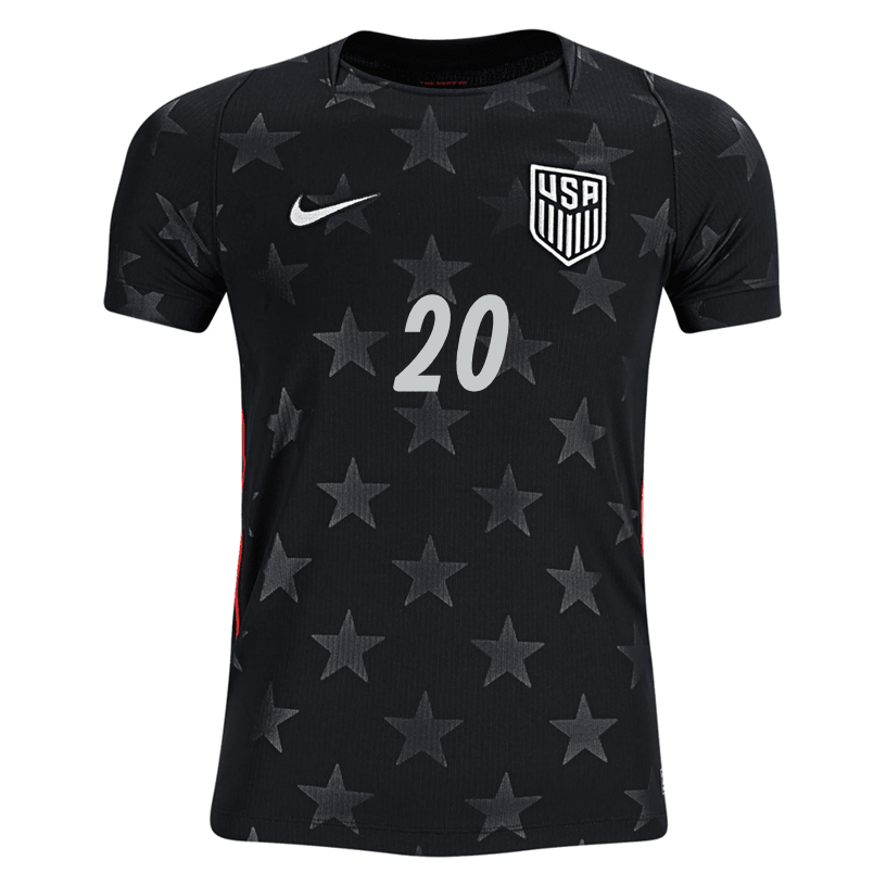 Nike Youth Balogun United States Away Stadium Jersey 2026 (Dark Obsidian/Pure Platinum)