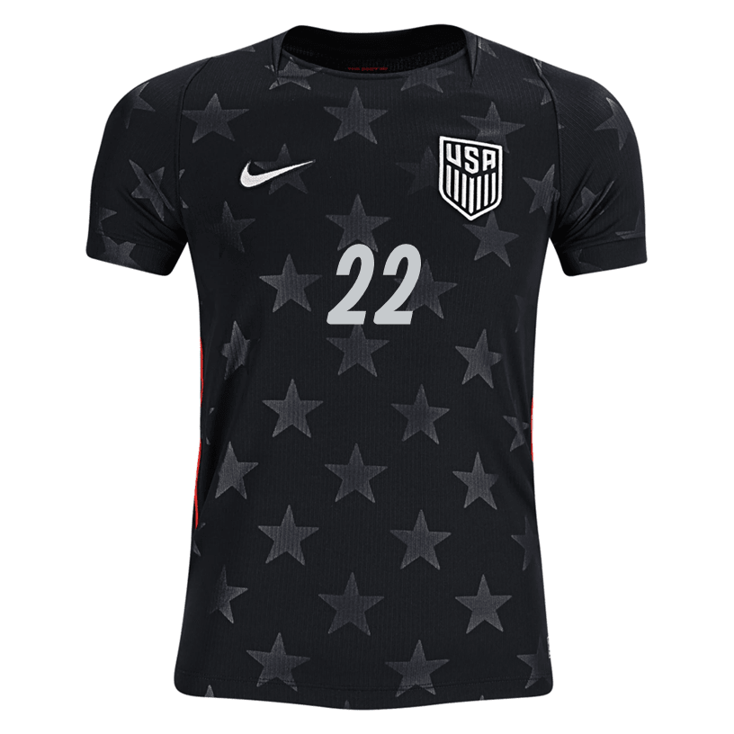 Nike Youth De la Torre United States Away Stadium Jersey 2026 (Dark Obsidian/Pure Platinum)