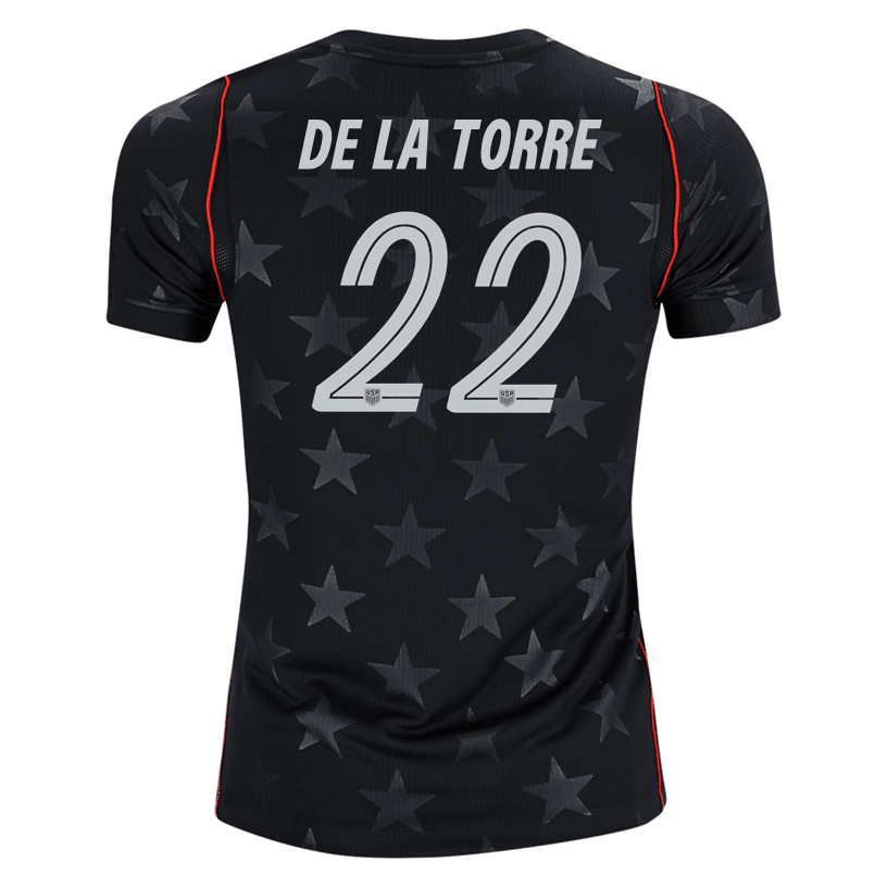 Nike Youth De la Torre United States Away Stadium Jersey 2026 (Dark Obsidian/Pure Platinum)