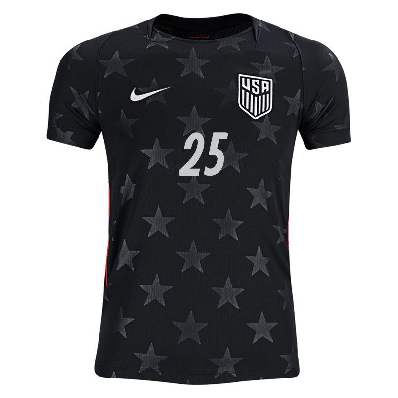 Nike Youth Luna United States Away Stadium Jersey 2026 (Dark Obsidian/Pure Platinum)