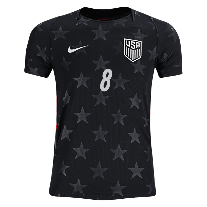 Nike Youth Mckennie United States Away Stadium Jersey 2026 (Dark Obsidian/Pure Platinum)