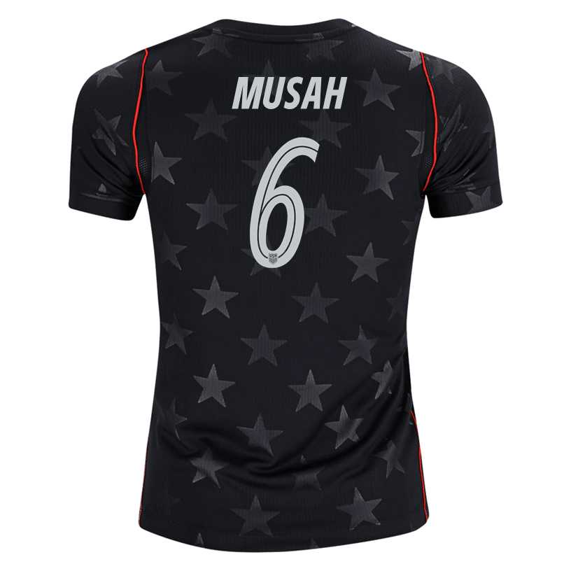 Nike Youth Musah United States Away Stadium Jersey 2026 (Dark Obsidian/Pure Platinum)