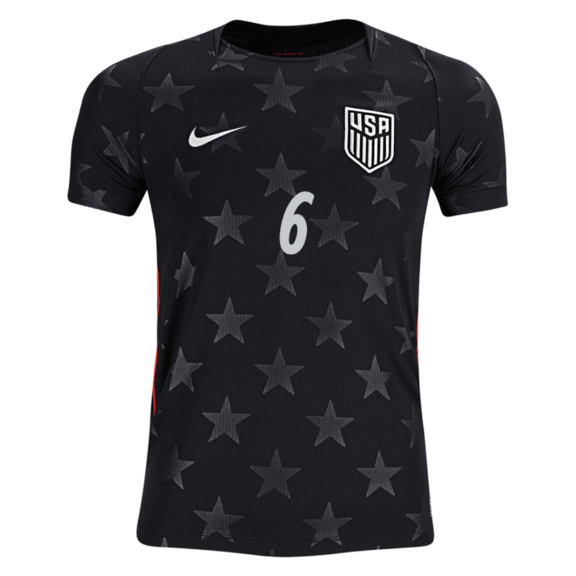 Nike Youth Musah United States Away Stadium Jersey 2026 (Dark Obsidian/Pure Platinum)