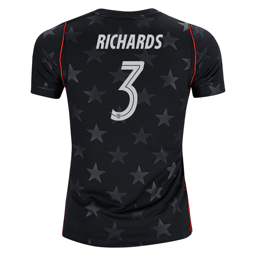 Nike Youth Richards United States Away Stadium Jersey 2026 (Dark Obsidian/Pure Platinum)