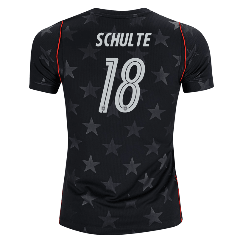 Nike Youth Schulte United States Away Stadium Jersey 2026 (Dark Obsidian/Pure Platinum)