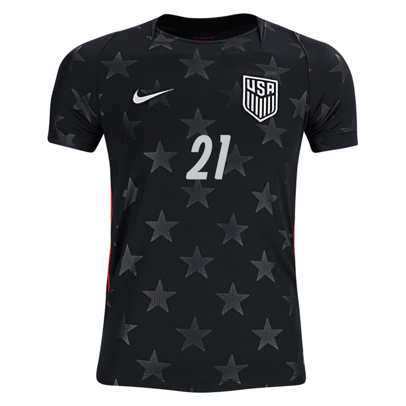 Nike Youth Tessmann United States Away Stadium Jersey 2026 (Dark Obsidian/Pure Platinum)