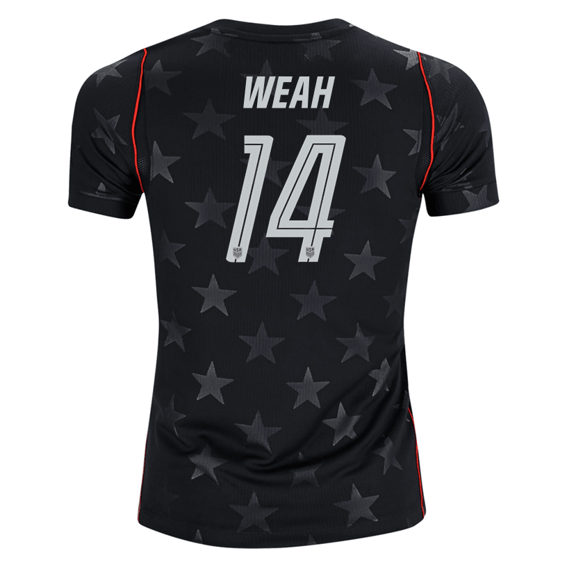 Nike Youth Weah United States Away Stadium Jersey 2026 (Dark Obsidian/Pure Platinum)