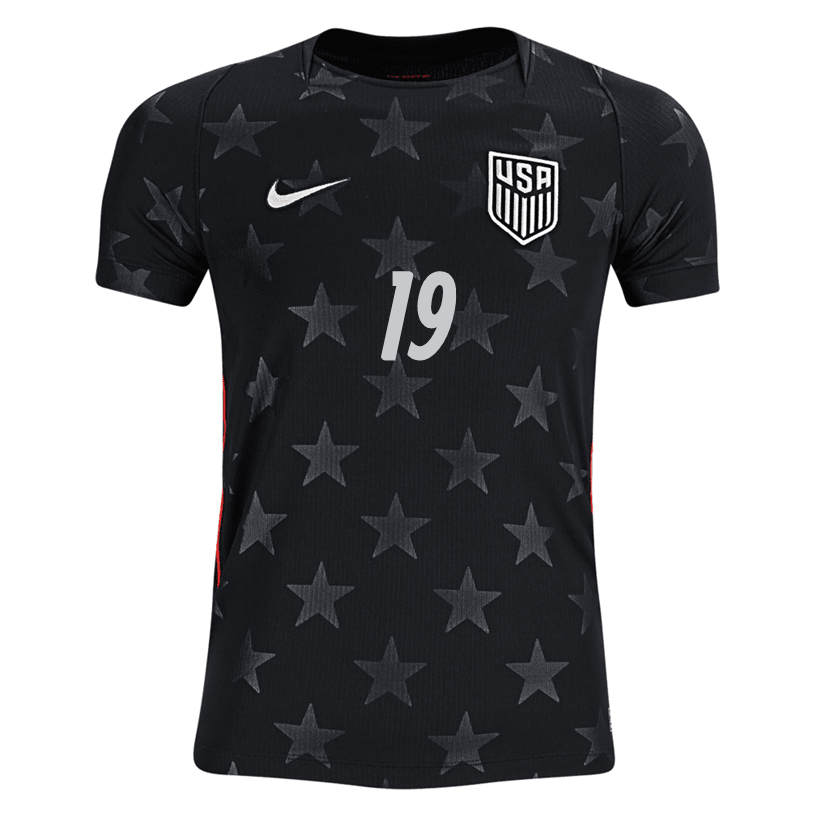 Nike Youth Wright United States Away Stadium Jersey 2026 (Dark Obsidian/Pure Platinum)